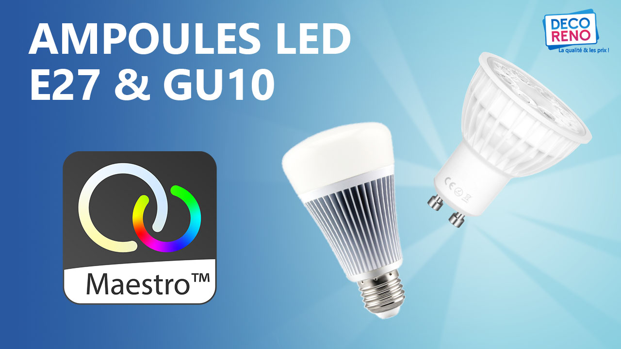 unboxing ampoules LED E27 et GU10